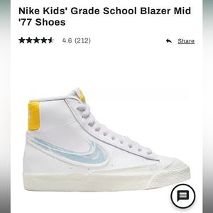 Nike Mid Blazer 77 NEVER WORN size 4